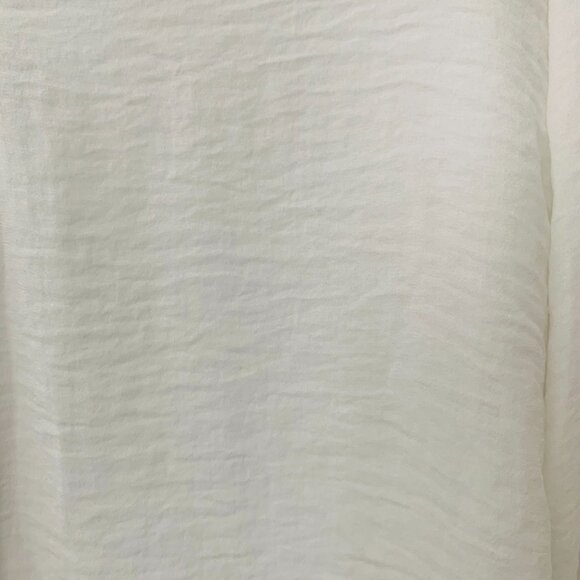 Esqualo White Blouse 3/4 sleeves with pearl details Size US 12 - Picture 8 of 8